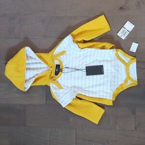 7 For All Mankind 6-9 Month Bodysuit and Hoodie
